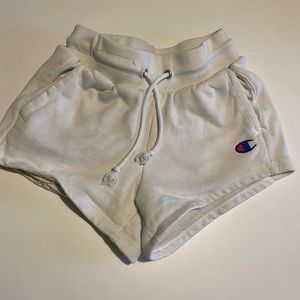 White Champion Shorts. Size XS
